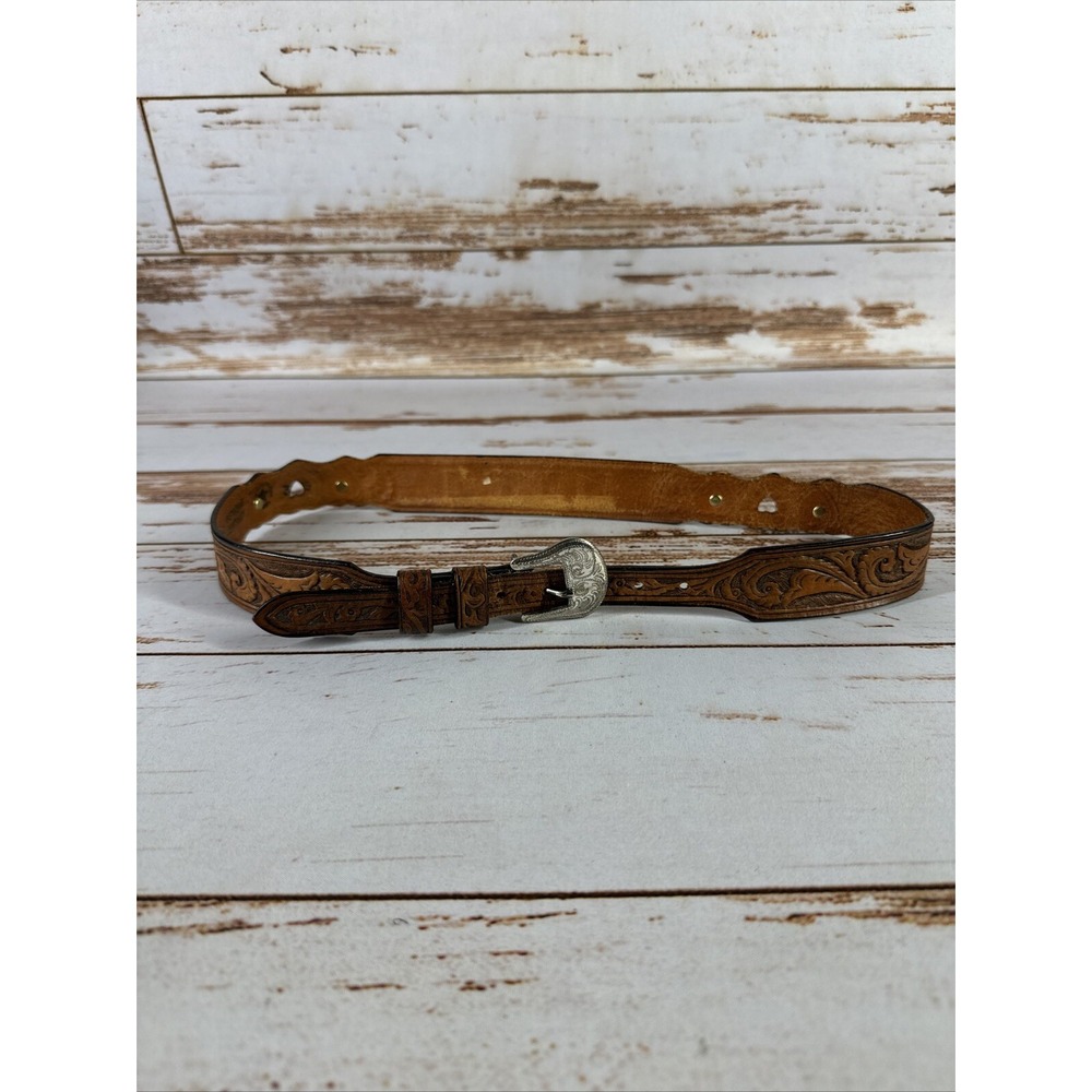 Silver Creek Collections Ladies Genuine Leather Belt Southwestern Brown 29-30